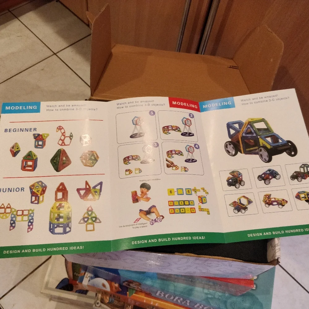 138 pcs magnetic building set